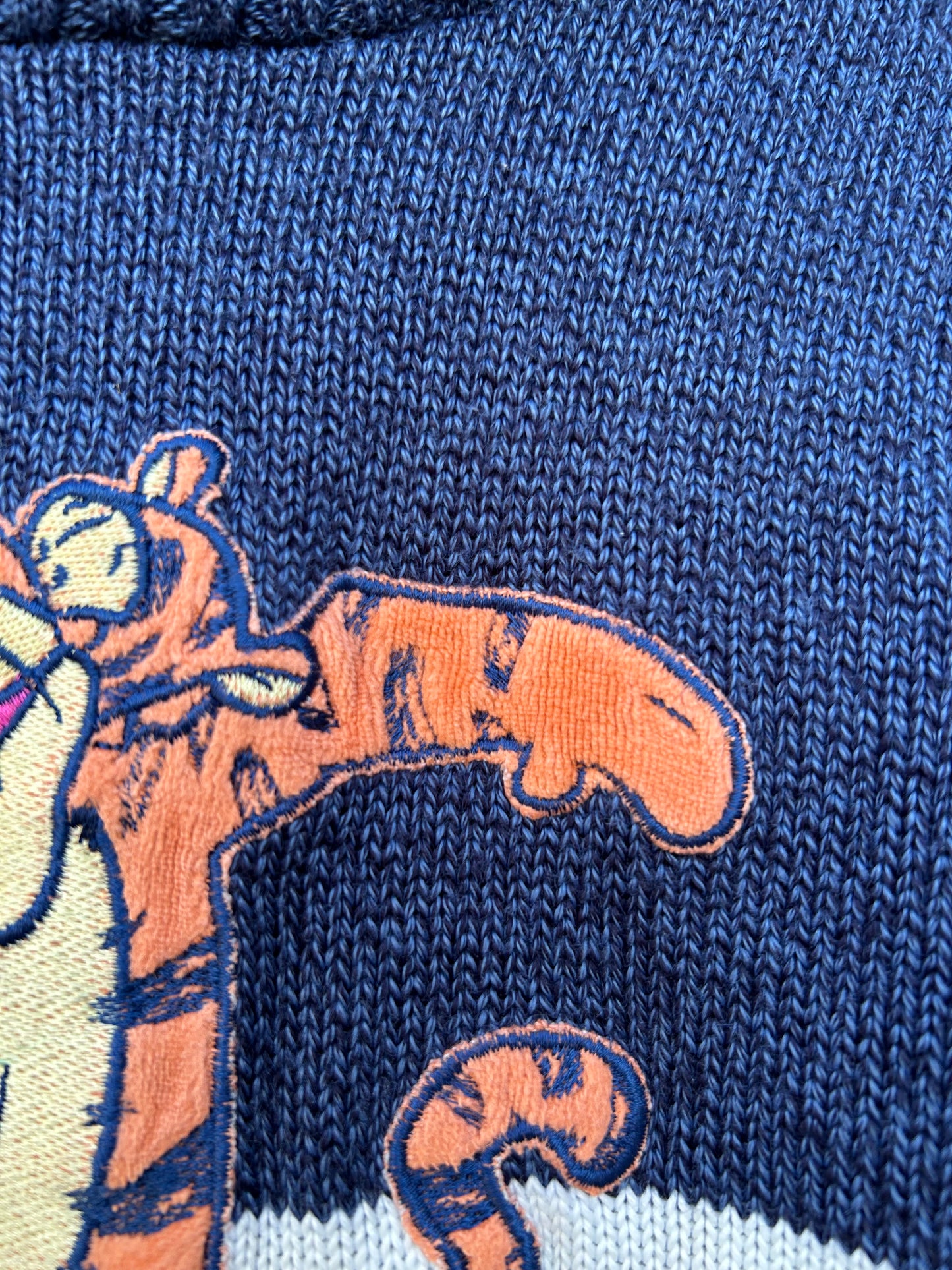 Y2K tiger navy jumper  4-5y (104-110cm)