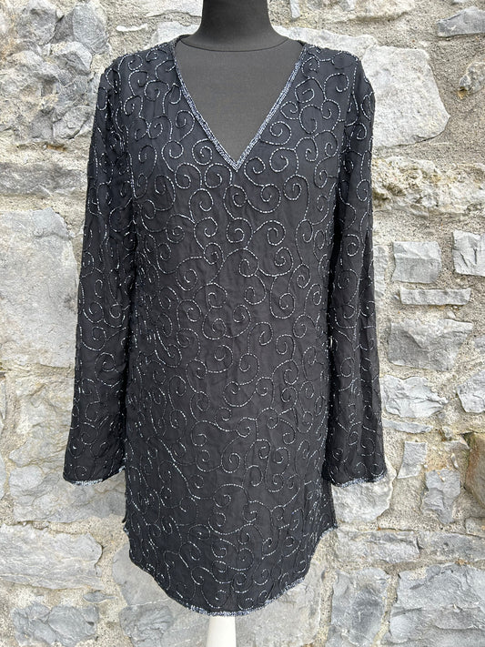 Black sequin tunic uk 12