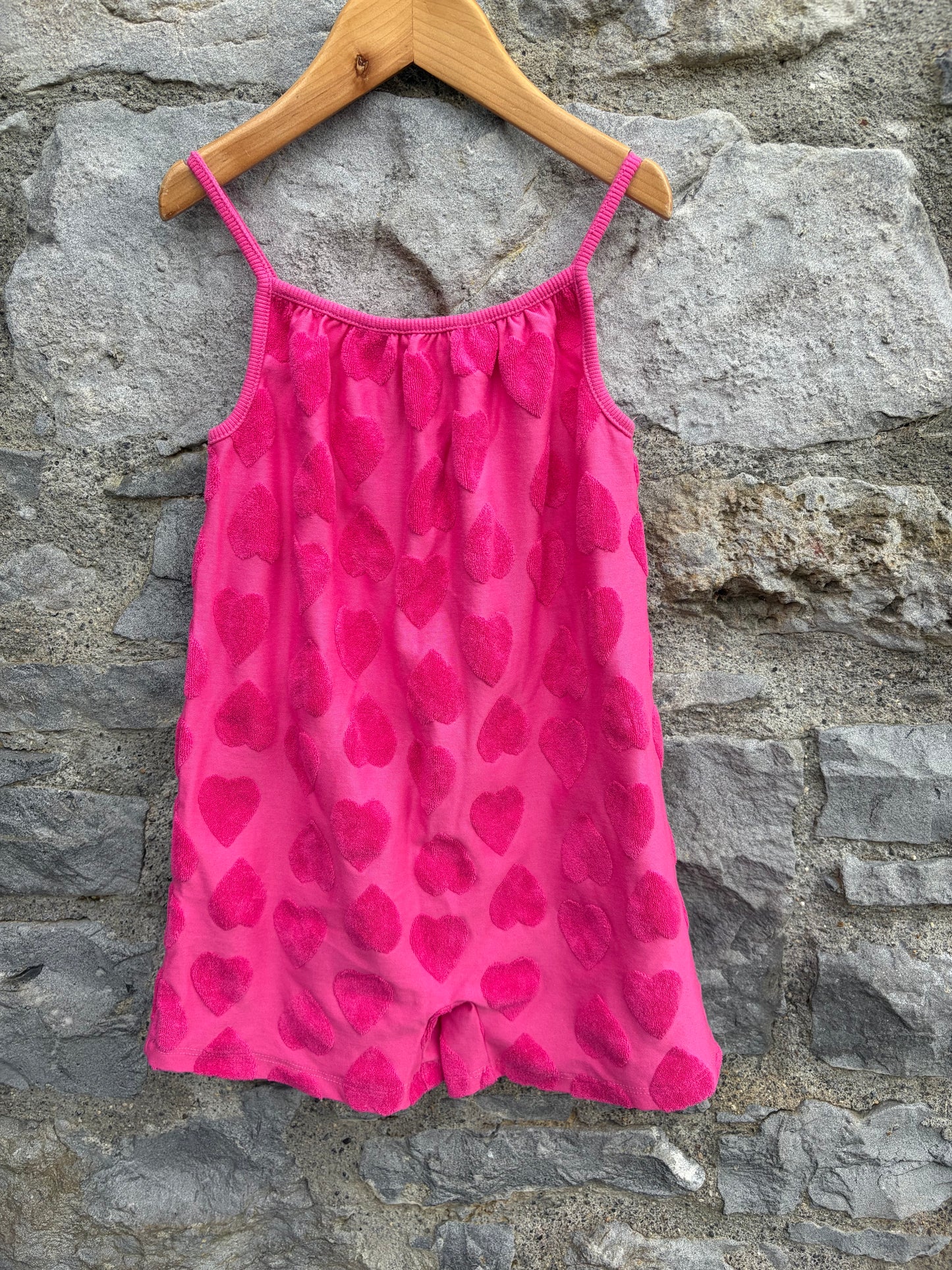 Hearts pink jumpsuit  3-4y (98-104cm)
