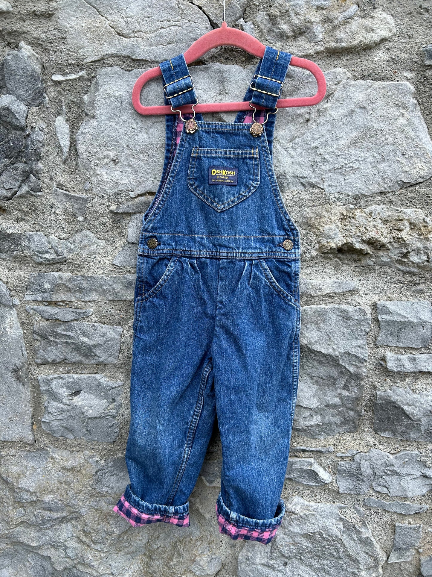 90s denim dungarees  2-3y (92-98cm)