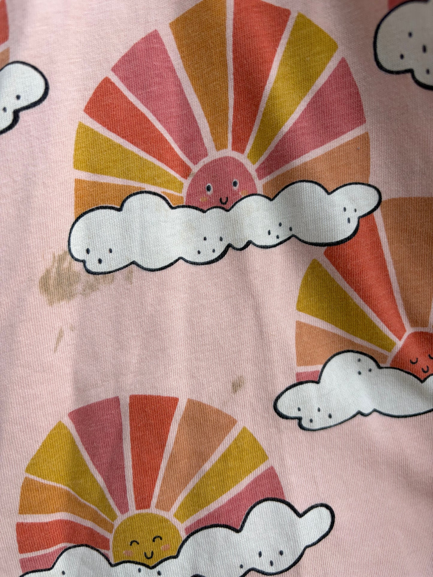 Sunset peach skater skirt  6-8y (116-128cm)