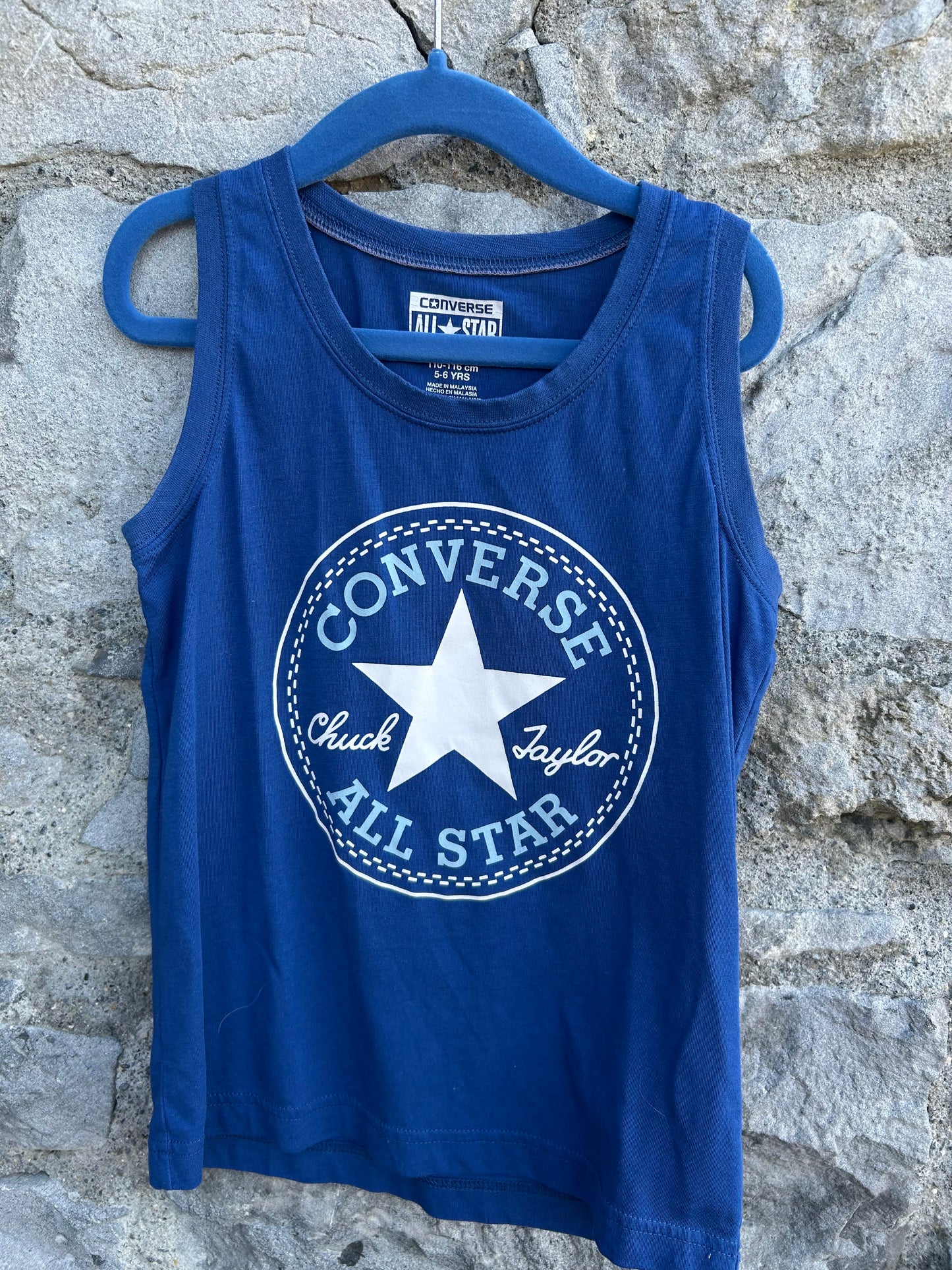 Blue tank top  5-6y (110-116cm)
