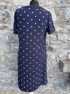 Navy polka dots dress uk 10