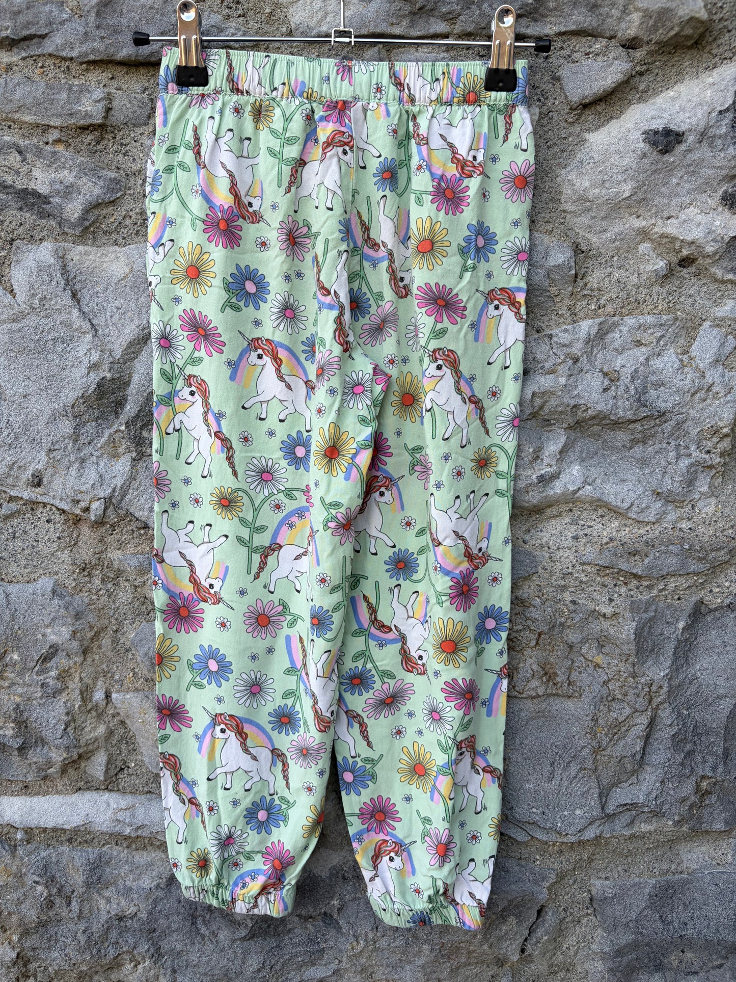 Unicorns green pants  6-7y (116-122cm)