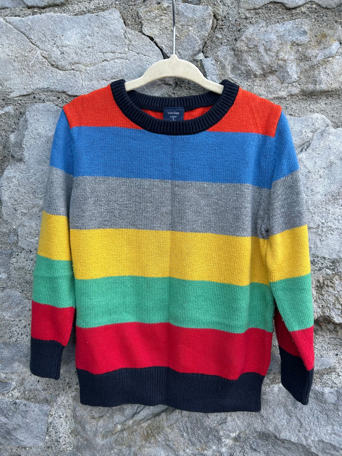 Colourful stripes jumper  3y (98cm)