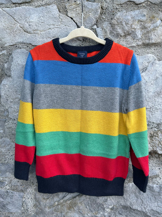Colourful stripes jumper  3y (98cm)