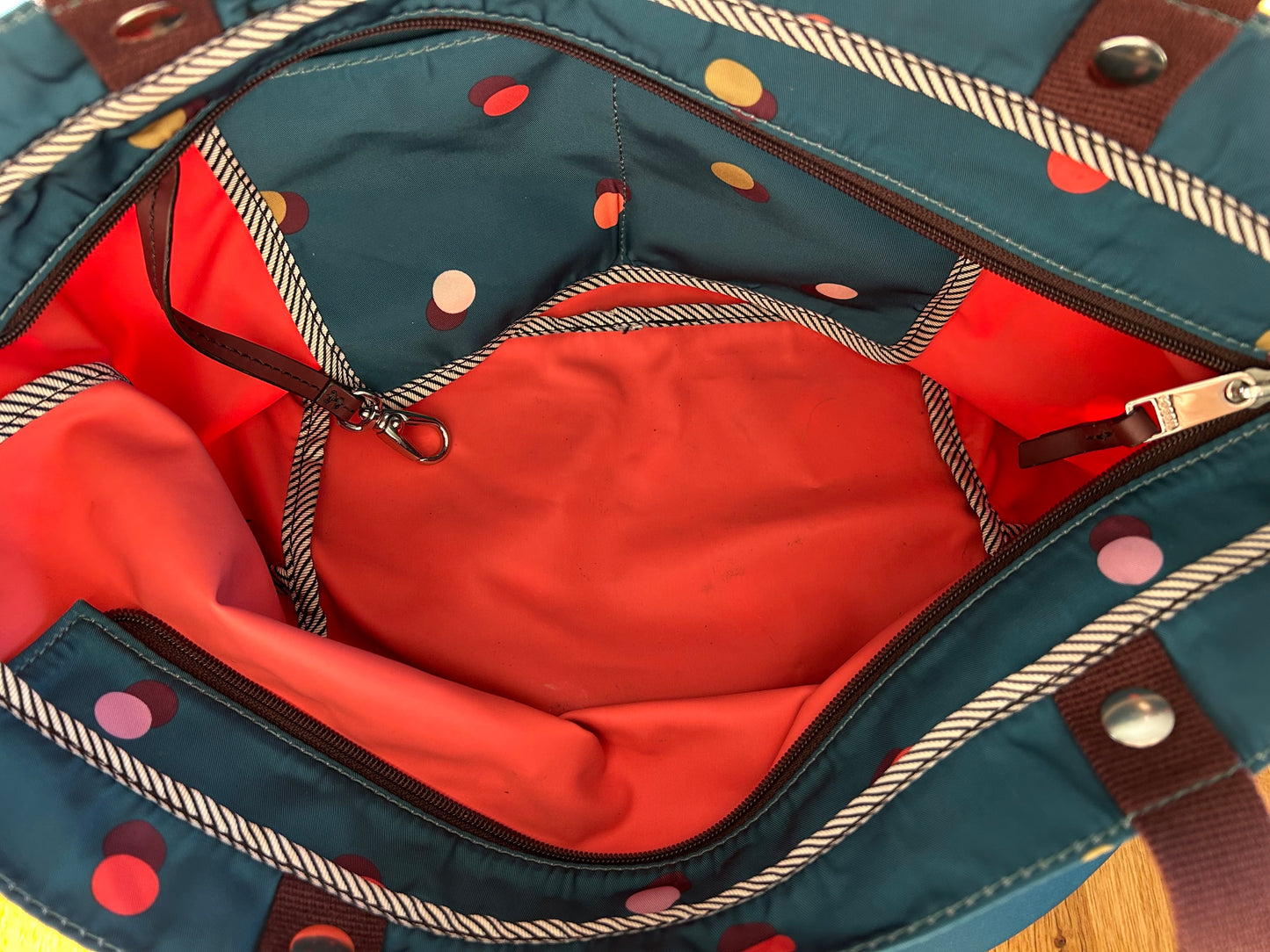 Teal&dots bag set