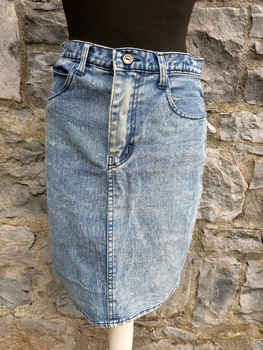 80s denim pencil skirt uk 10