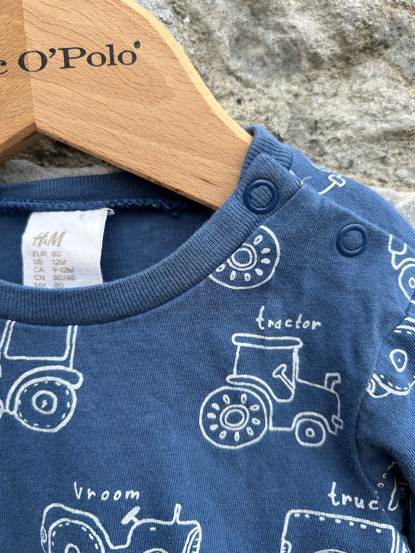 Navy tractor top  9-12m (74-80cm)