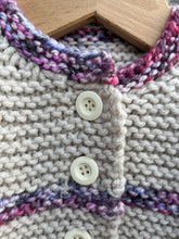 Load image into Gallery viewer, Beige chunky knit cardigan   6-9m (68-74cm)
