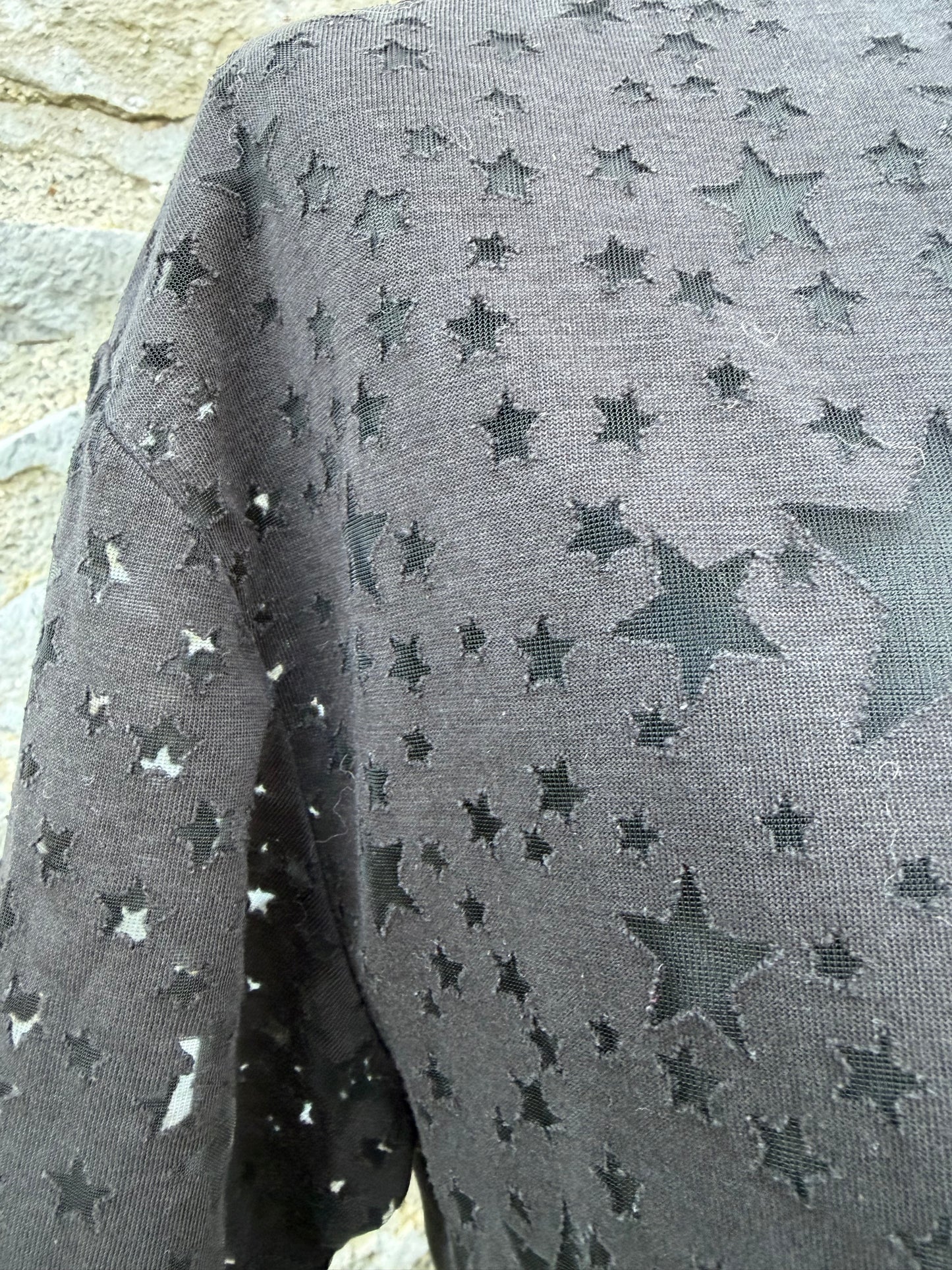 Stars charcoal t-shirt uk 10-12