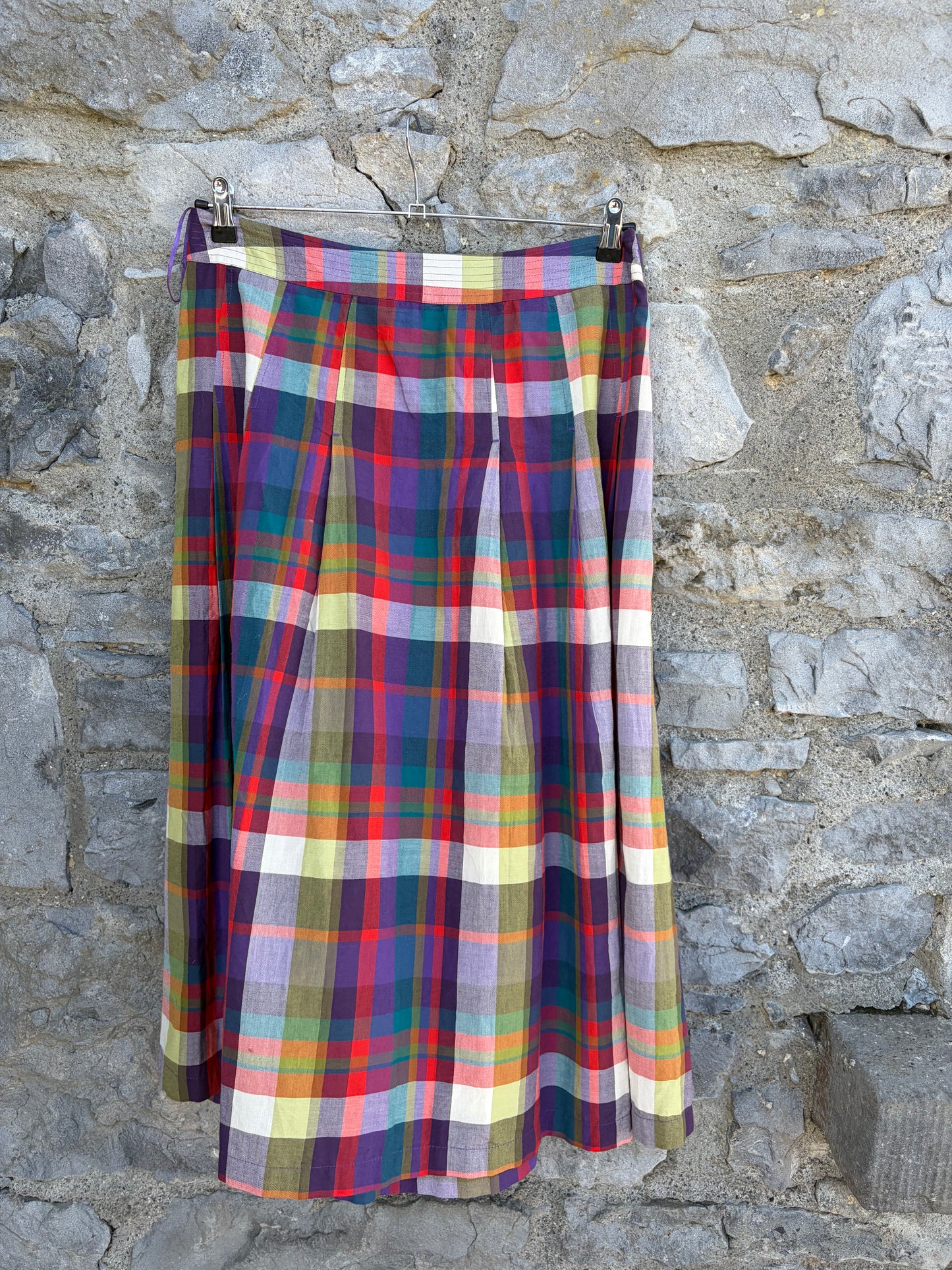 Multi-colored plaid jamboree Skirt uk 14
