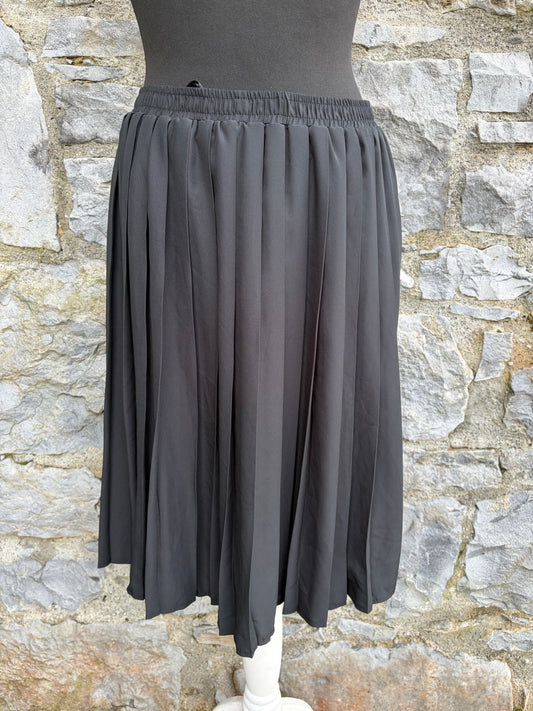 90s black pleated skirt uk 8-10