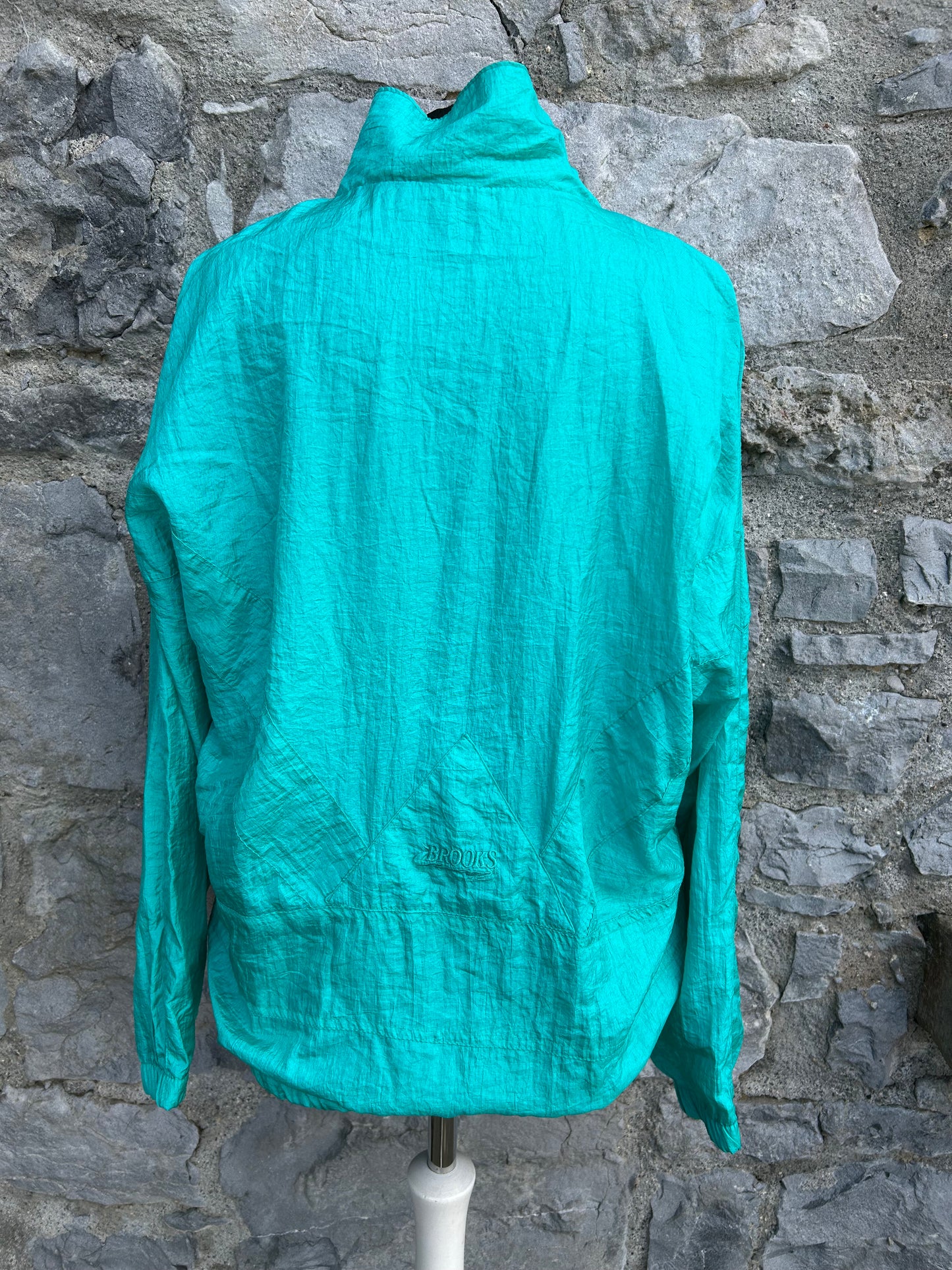 80s teal shell jacket Small