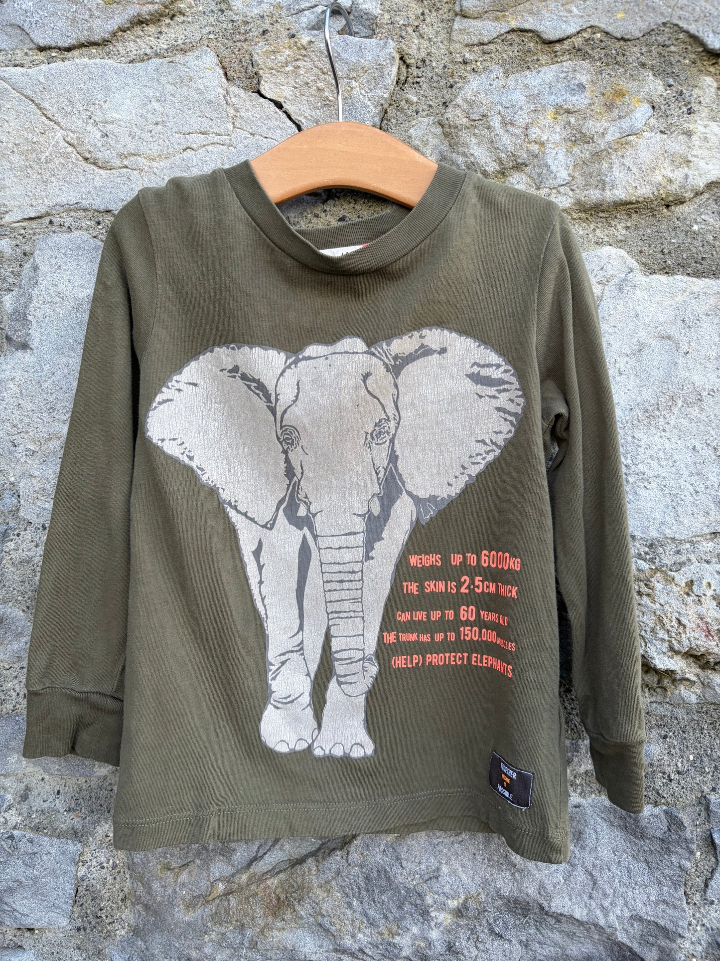 Elephant khaki top 3-4y (98-104cm)