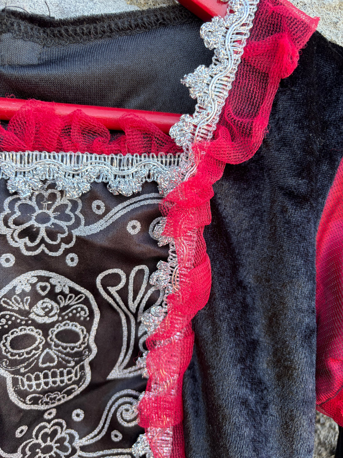 Day of the dead dress  5-6y (110-116cm)