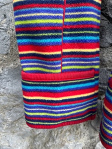 Stripy fleece pramsuit 18-24m (86-92cm)