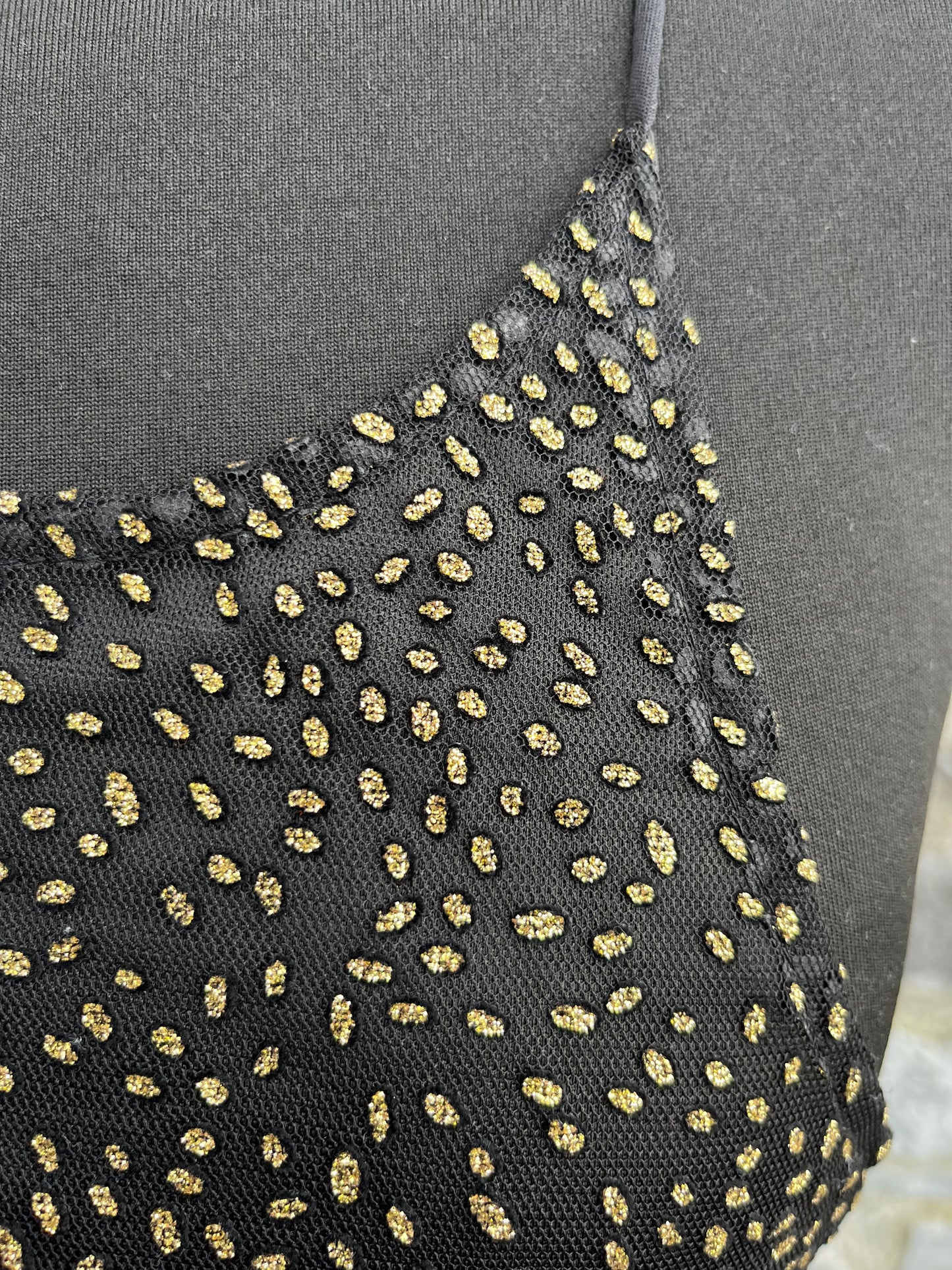 Gold spotty dress uk 6-8