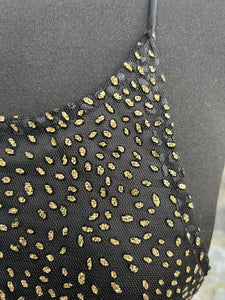 Gold spotty dress uk 6-8