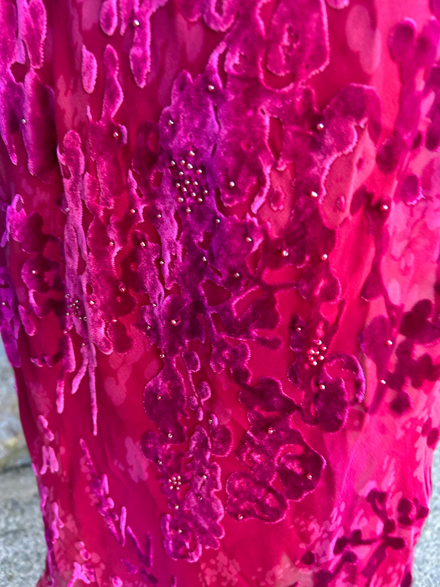 Y2K pink velvet dress uk 16-18