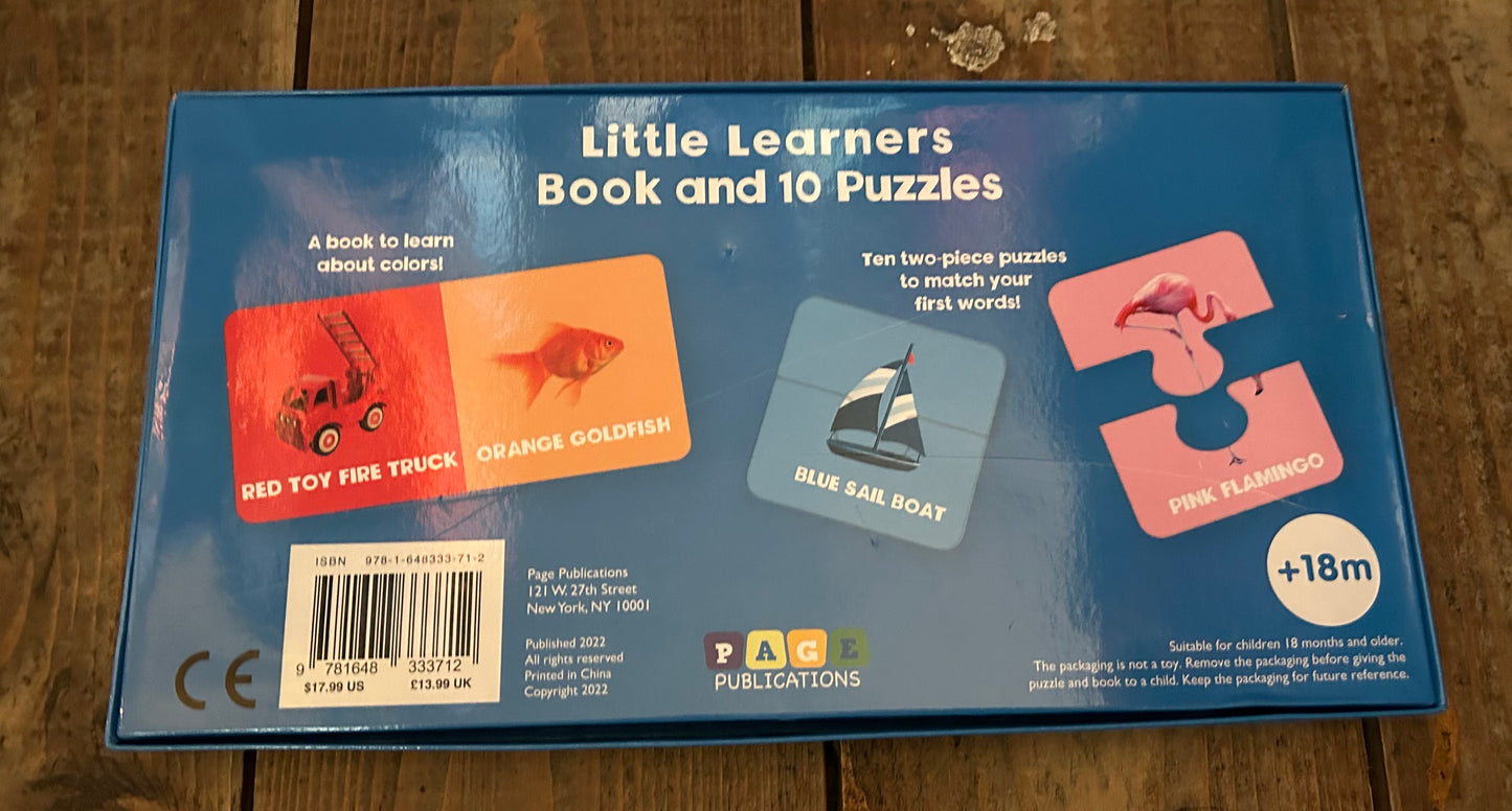 Little learners book and puzzle set