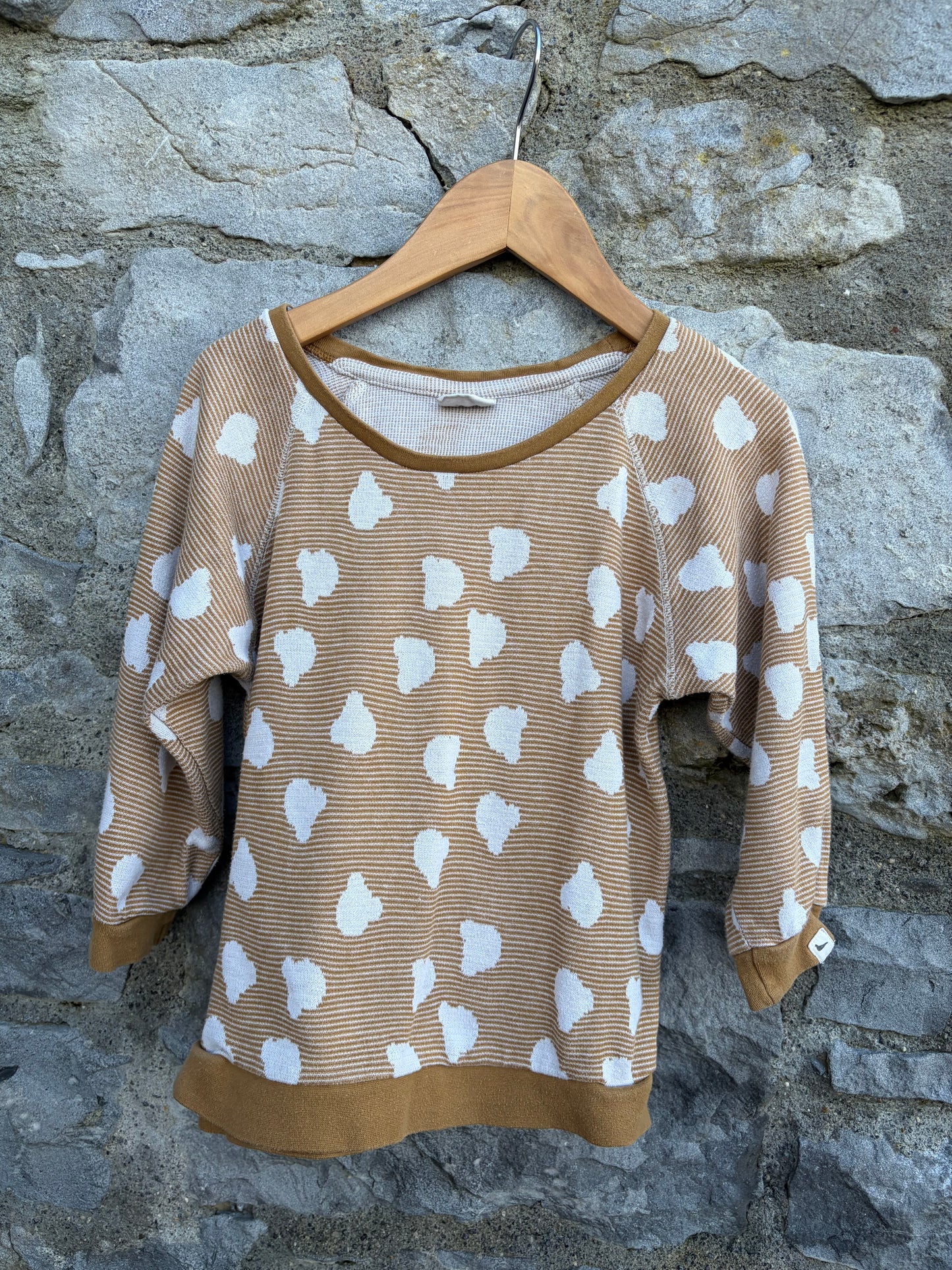 Brown stripy jumper  7y (122cm)
