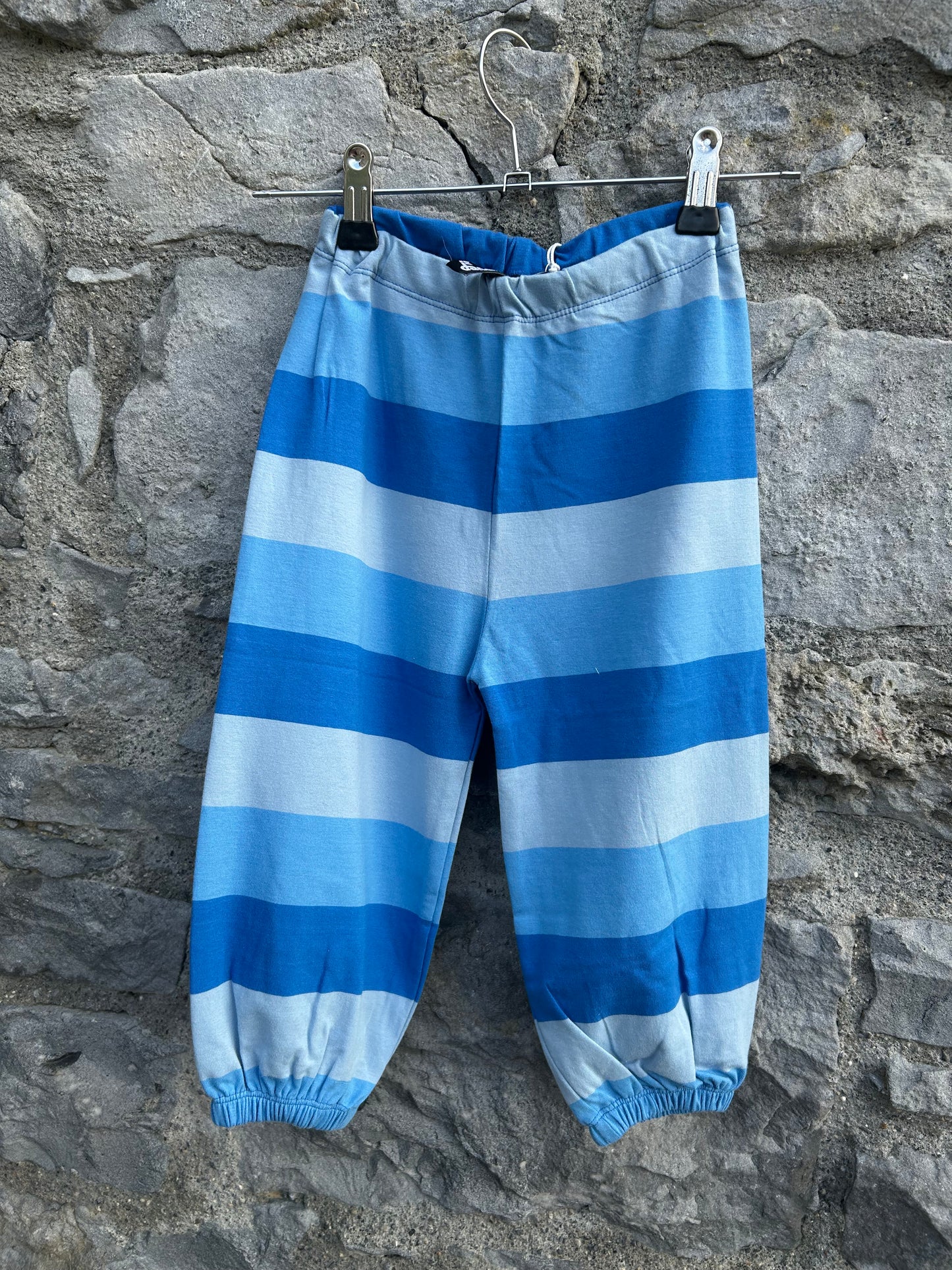Blue stripy baggy pants  2y (92cm)