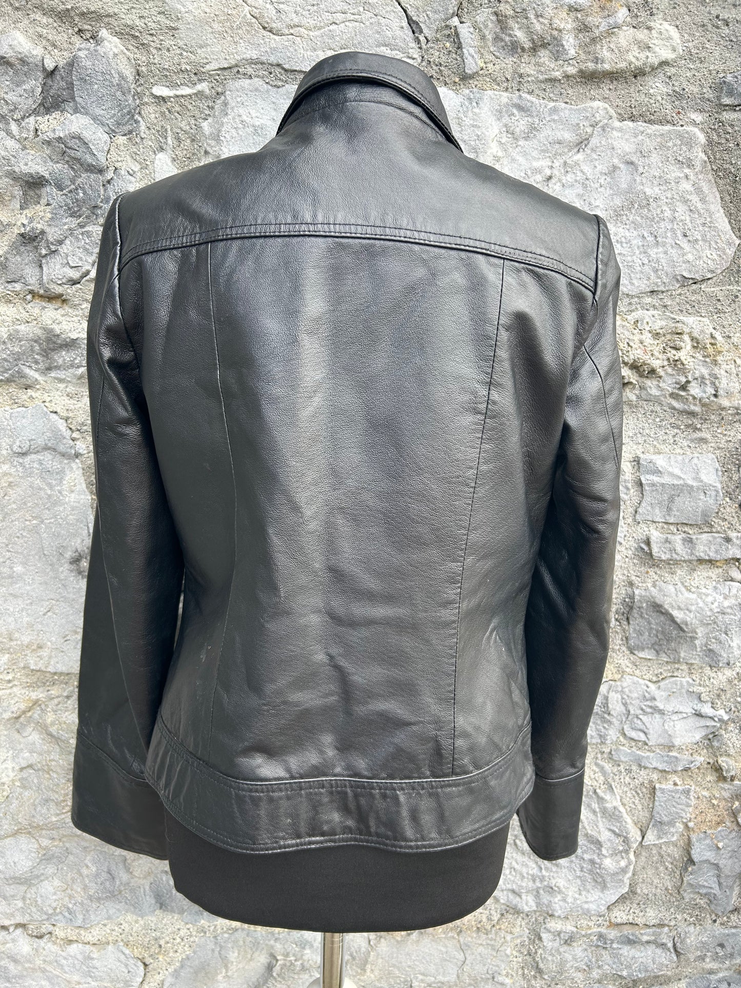 Black leather jacket uk 8-10
