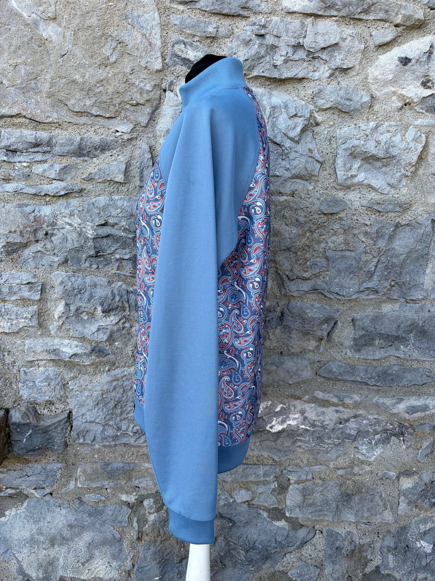 Camley Paisley blue Track Top Small