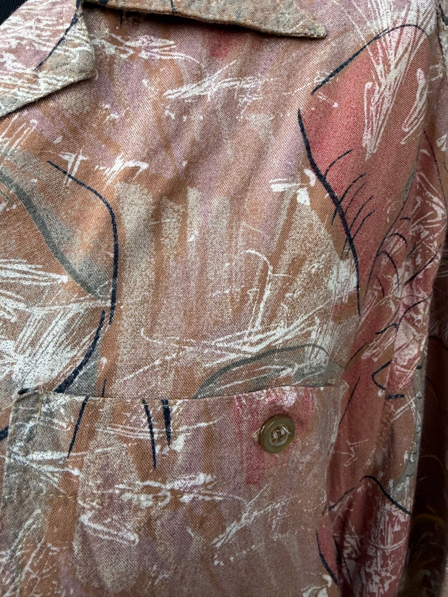 80s brown elephants shirt uk 10-12