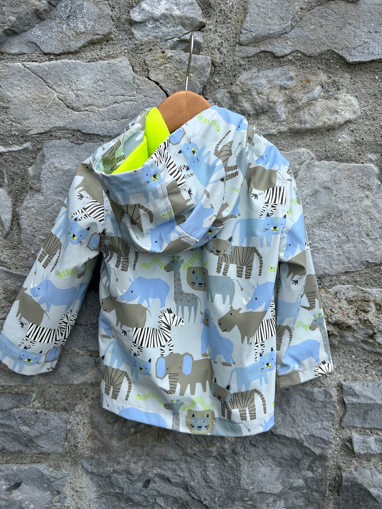 Savannah animals grey jacket   18-24m (86-92cm)