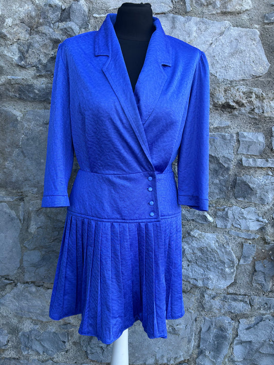 80s blue tunic uk 10