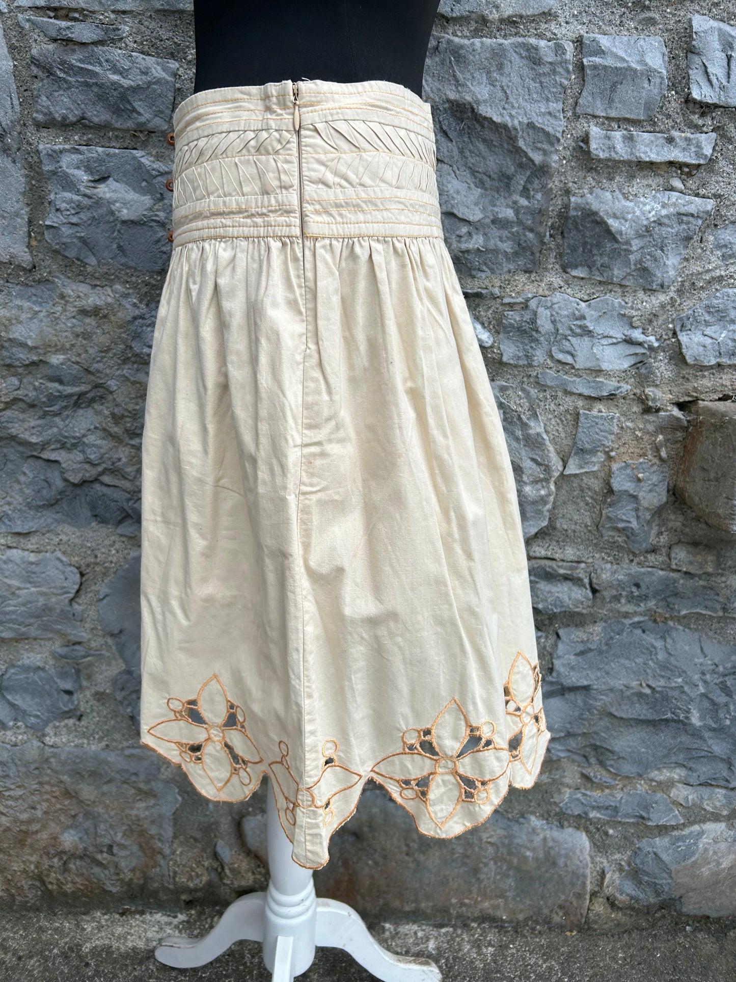 Beige skirt uk 10-12