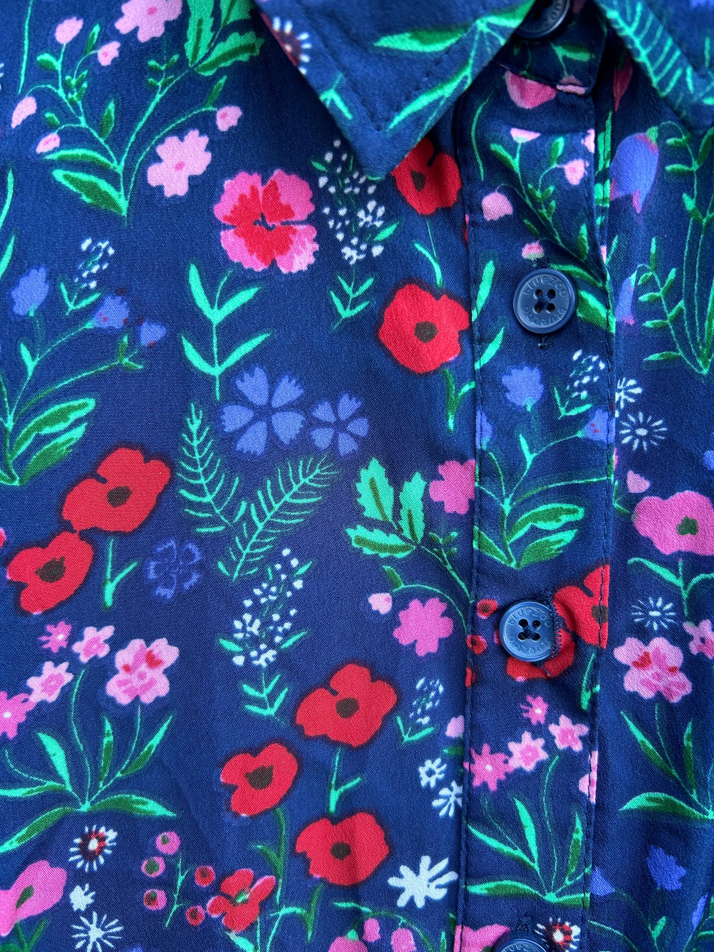 Meadow flowers navy dress 11y (146cm)