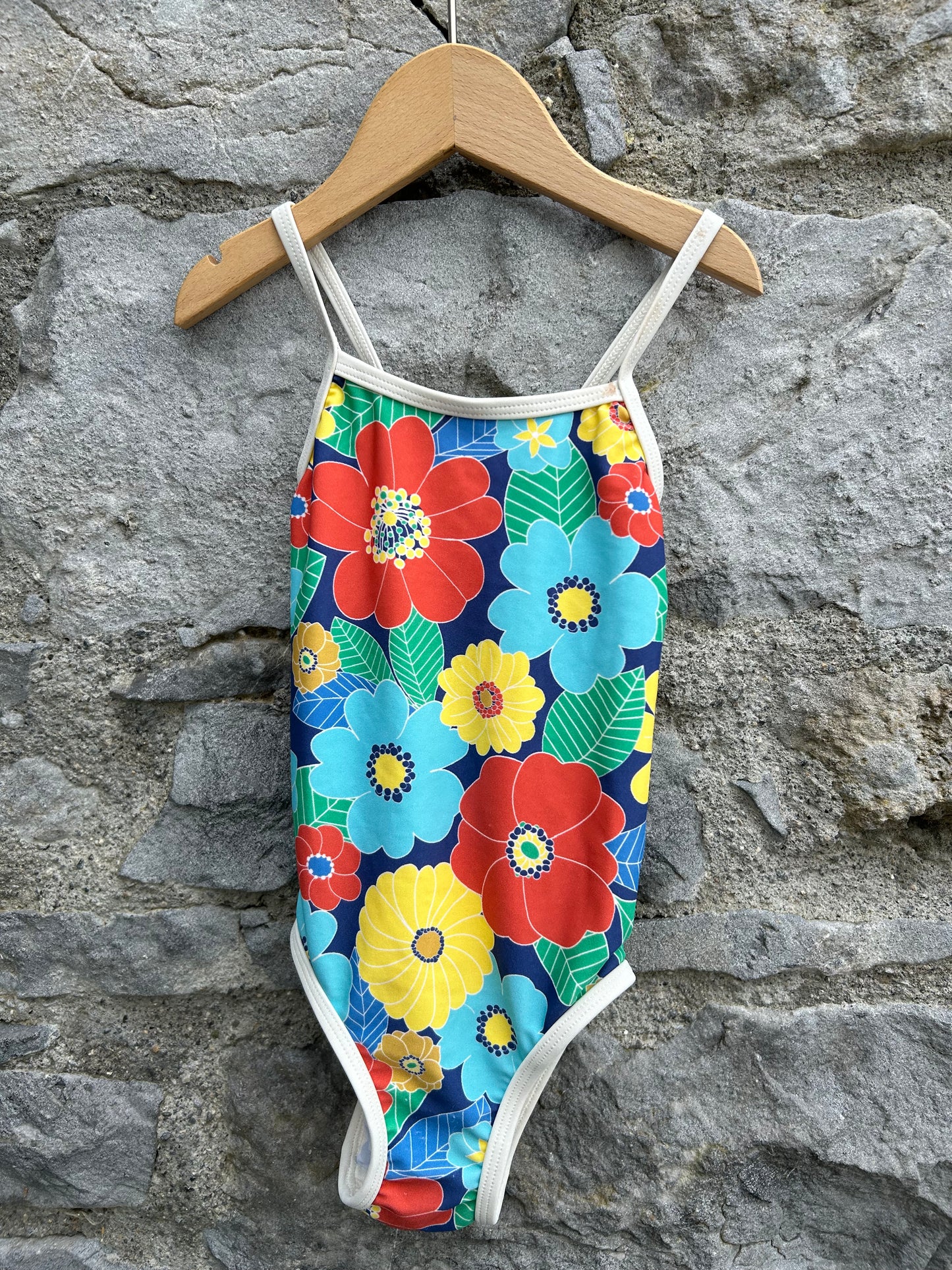 Colourful flowers swimsuit   2-3y (92-98cm)