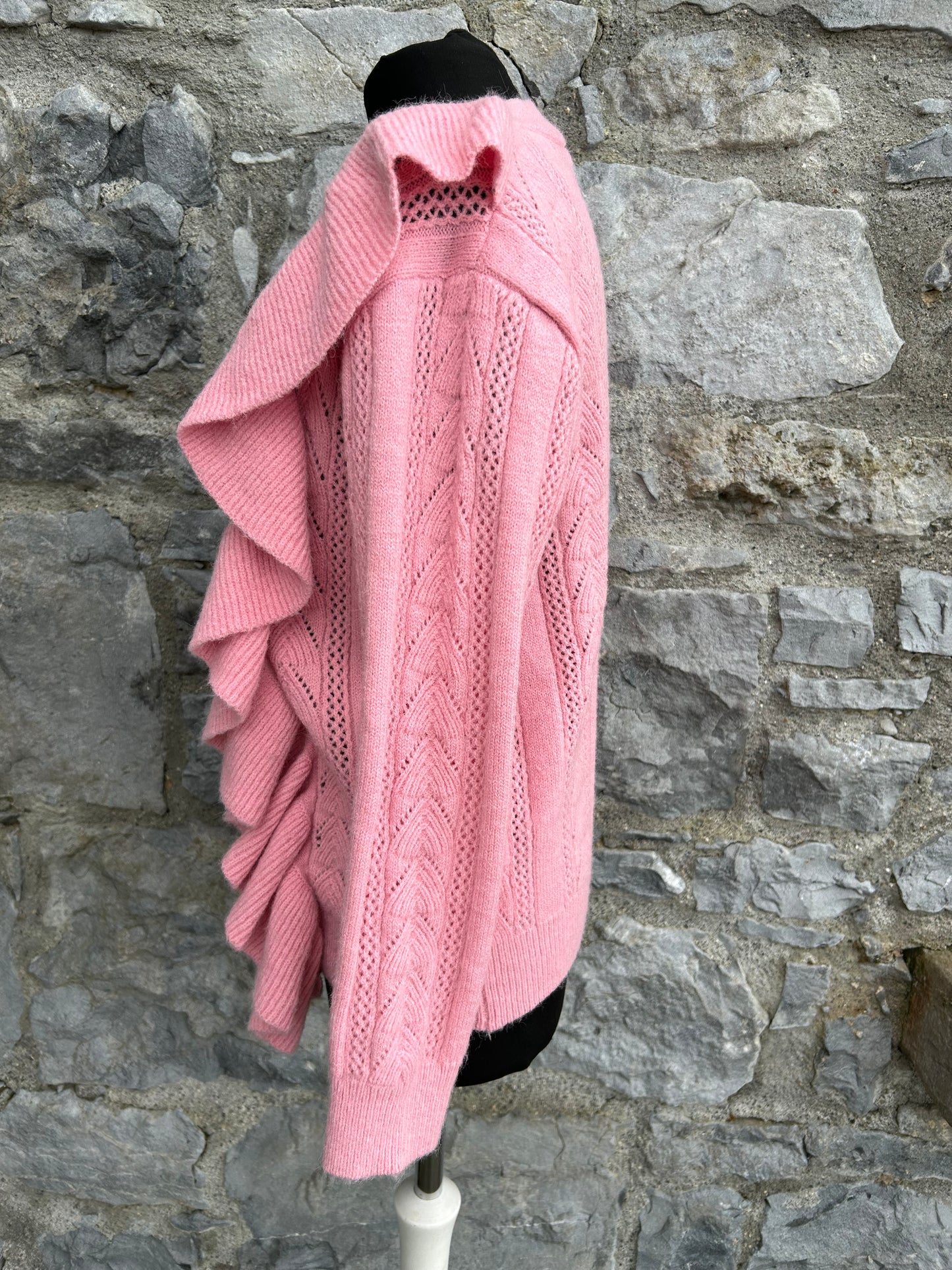 Pink pointelle cardigan uk 12