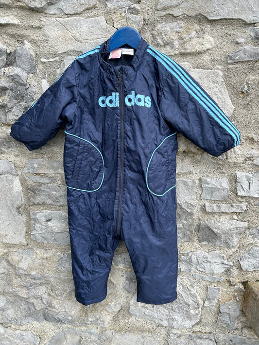 Y2K adidas navy pram suit  18-24m (86-92cm)