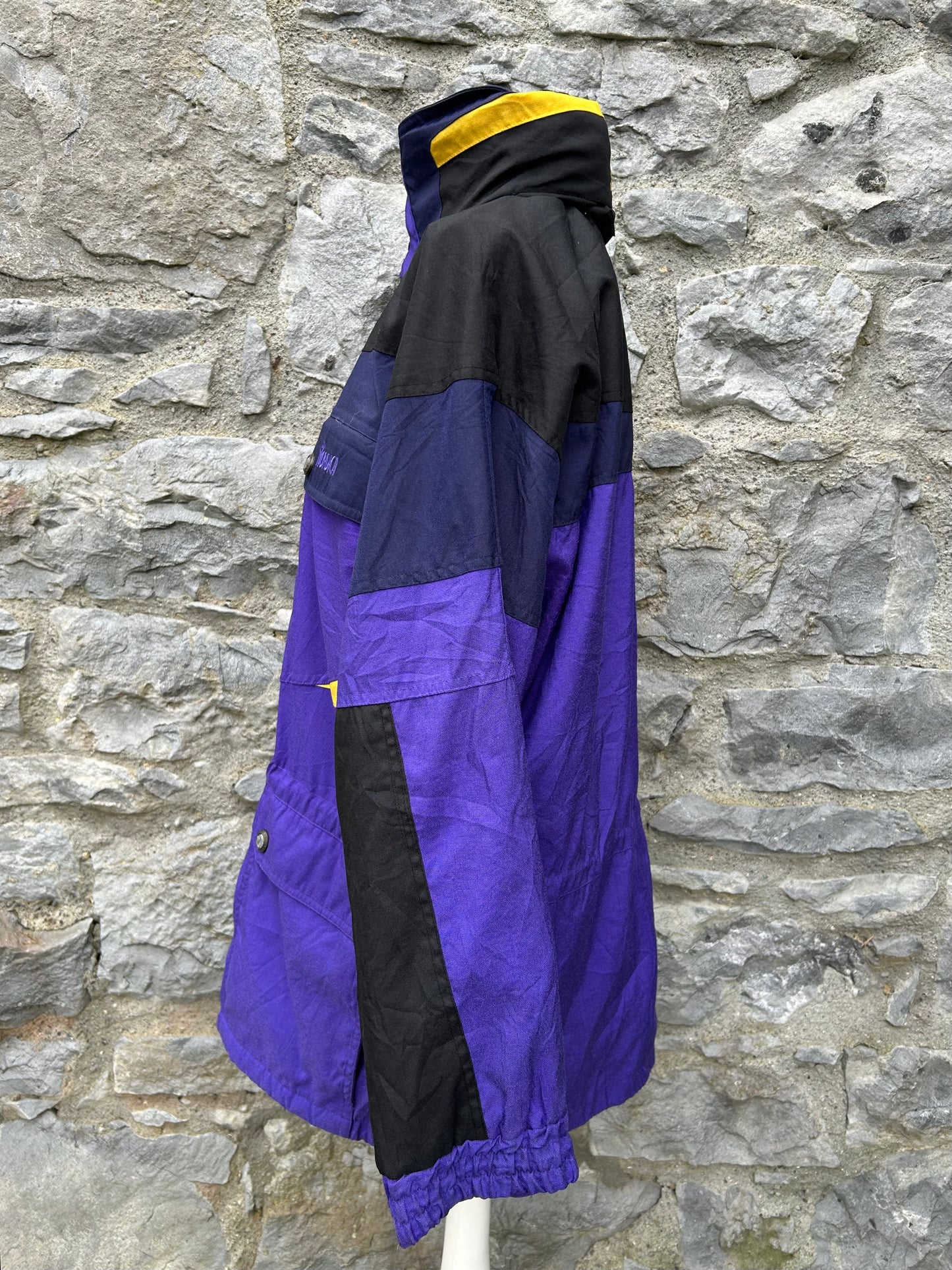 90s purple&black jacket Large