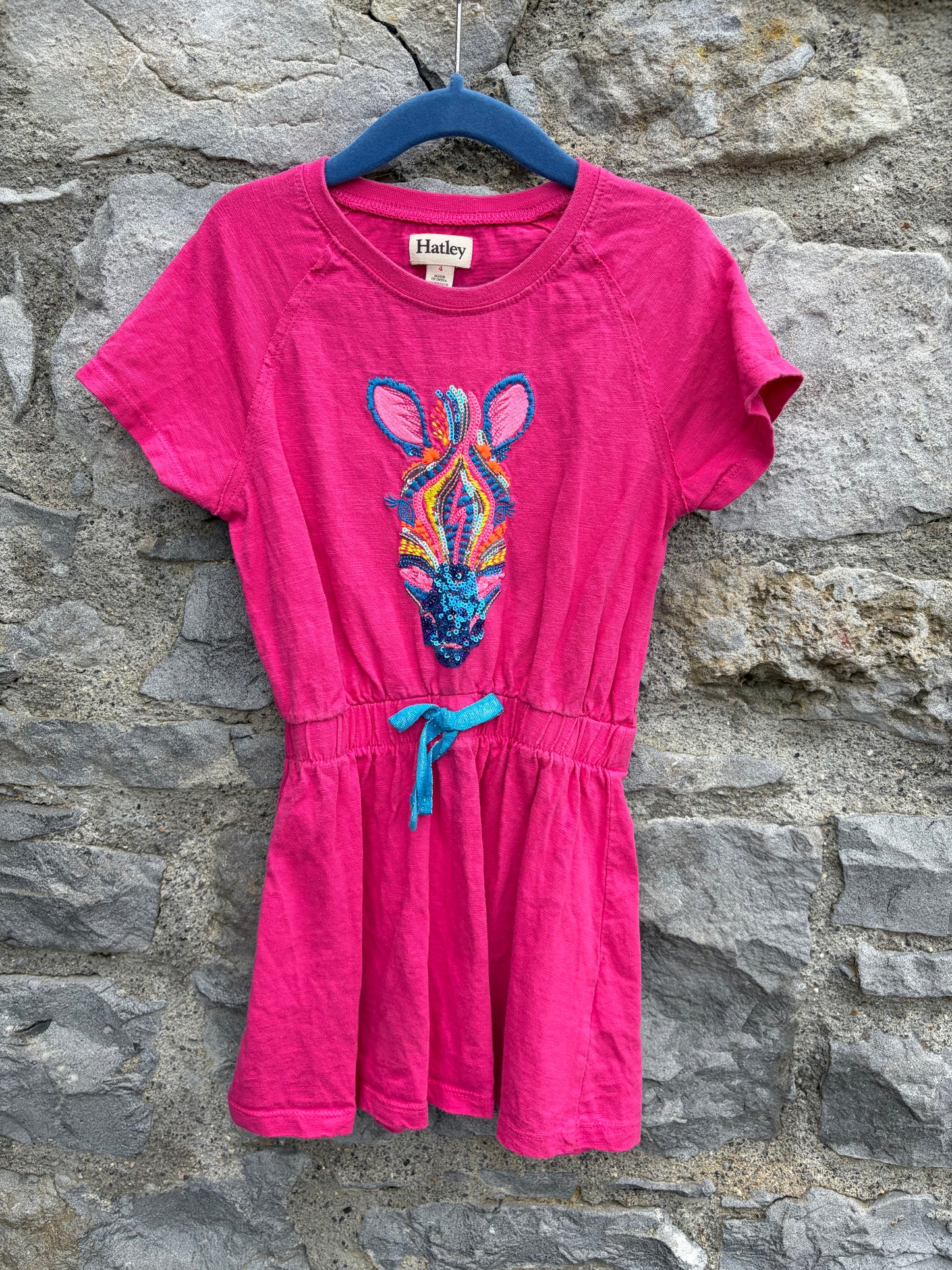 Zebra pink dress  3-4y (98-104cm)