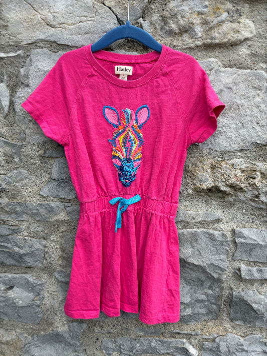 Zebra pink dress  3-4y (98-104cm)