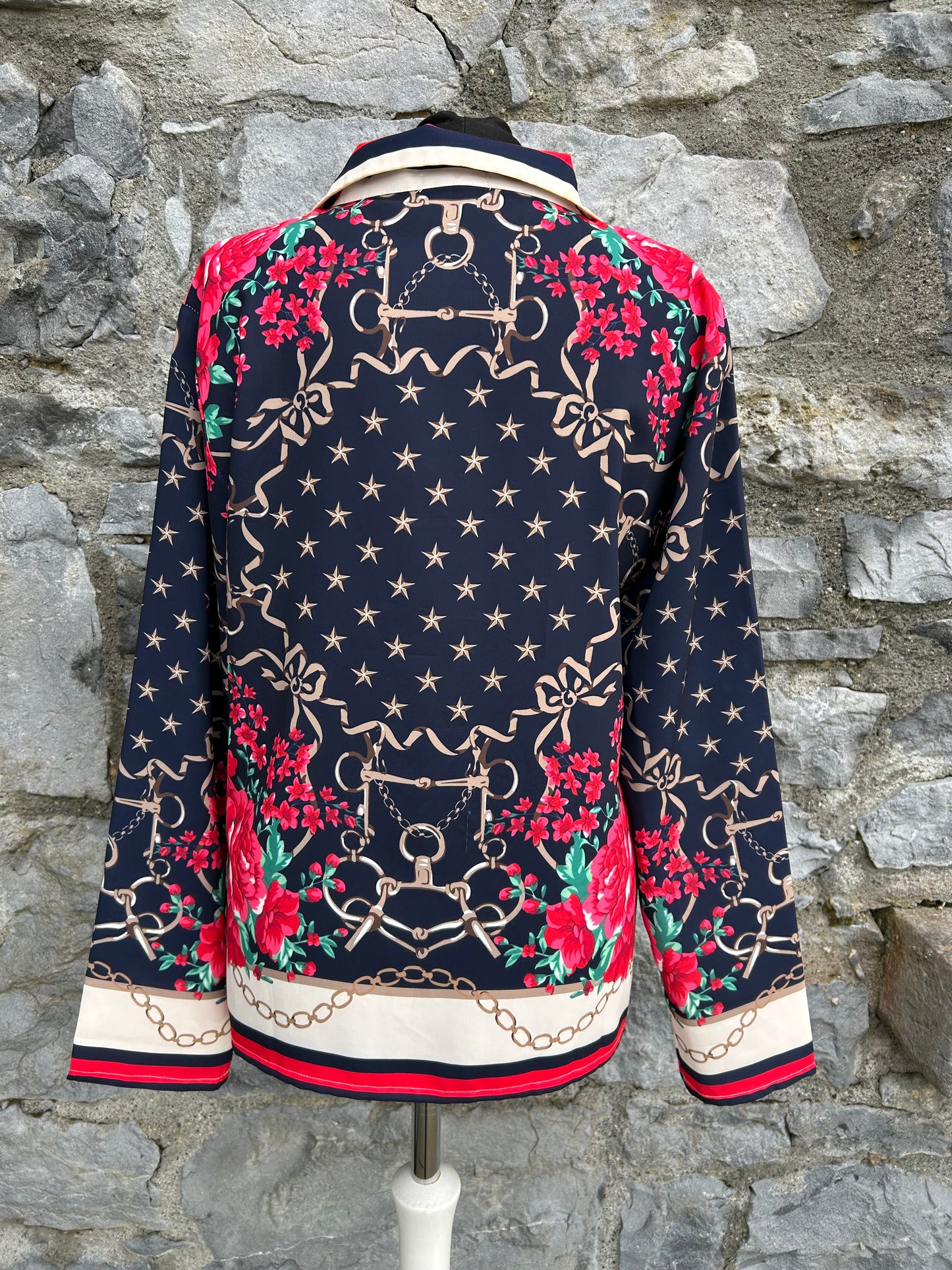 Chains&flowers navy shirt uk 8