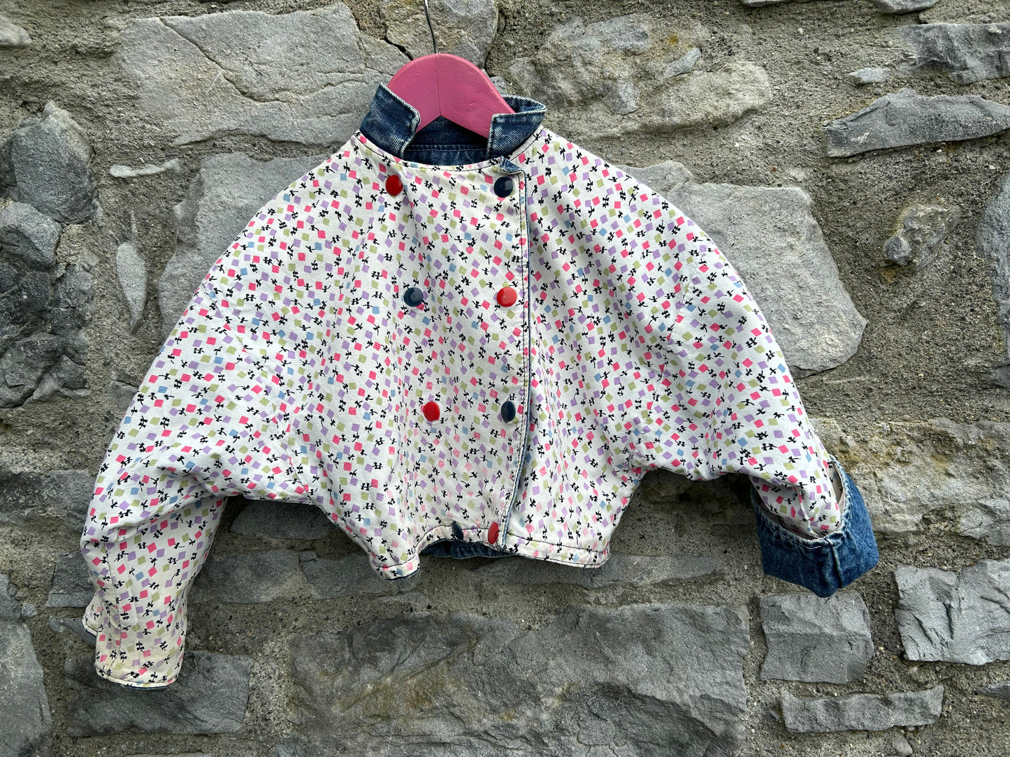 80s denim reversible jacket  3-4y (98-104cm)