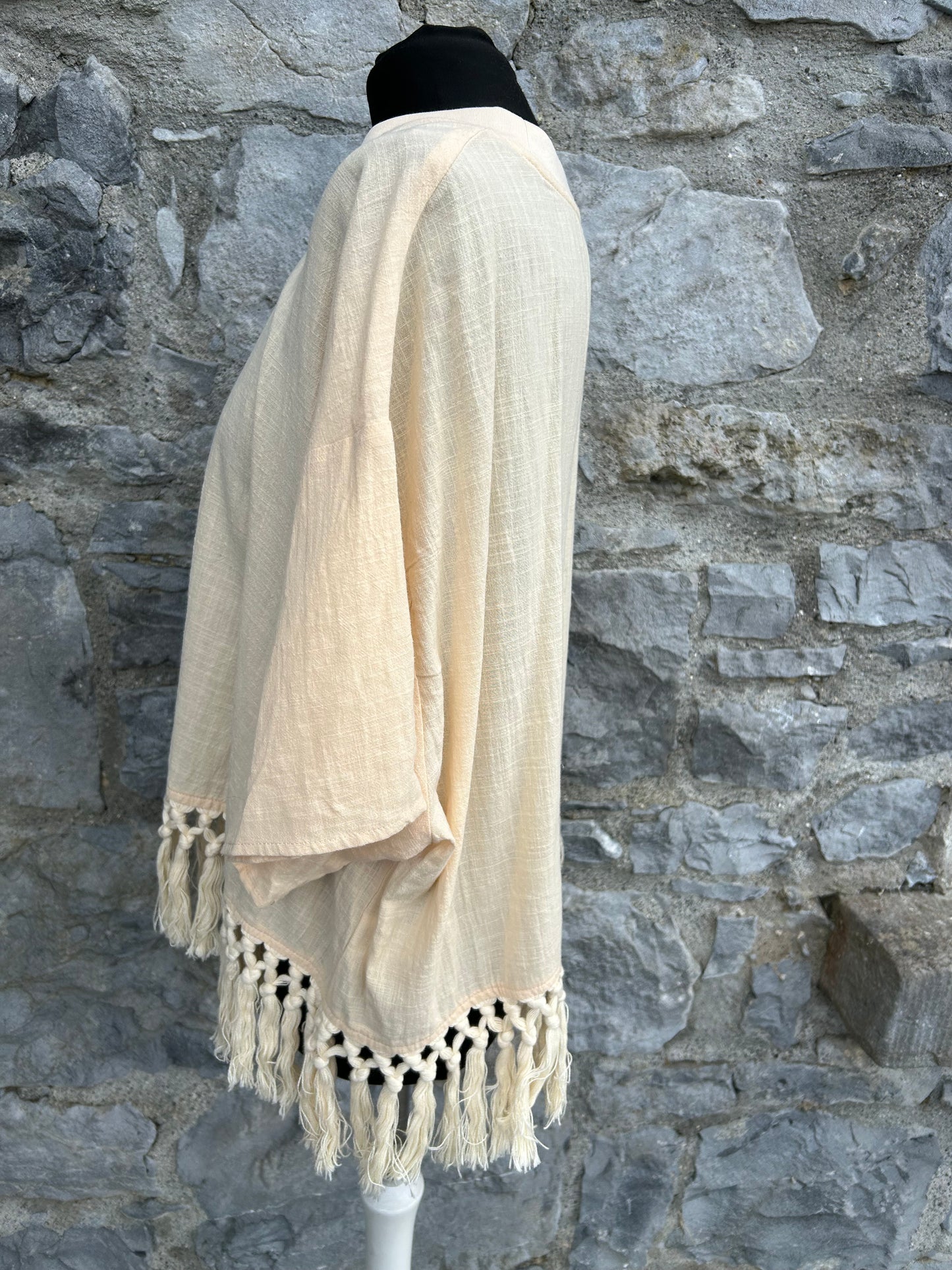 Solid round neckline tassel top uk 16-22