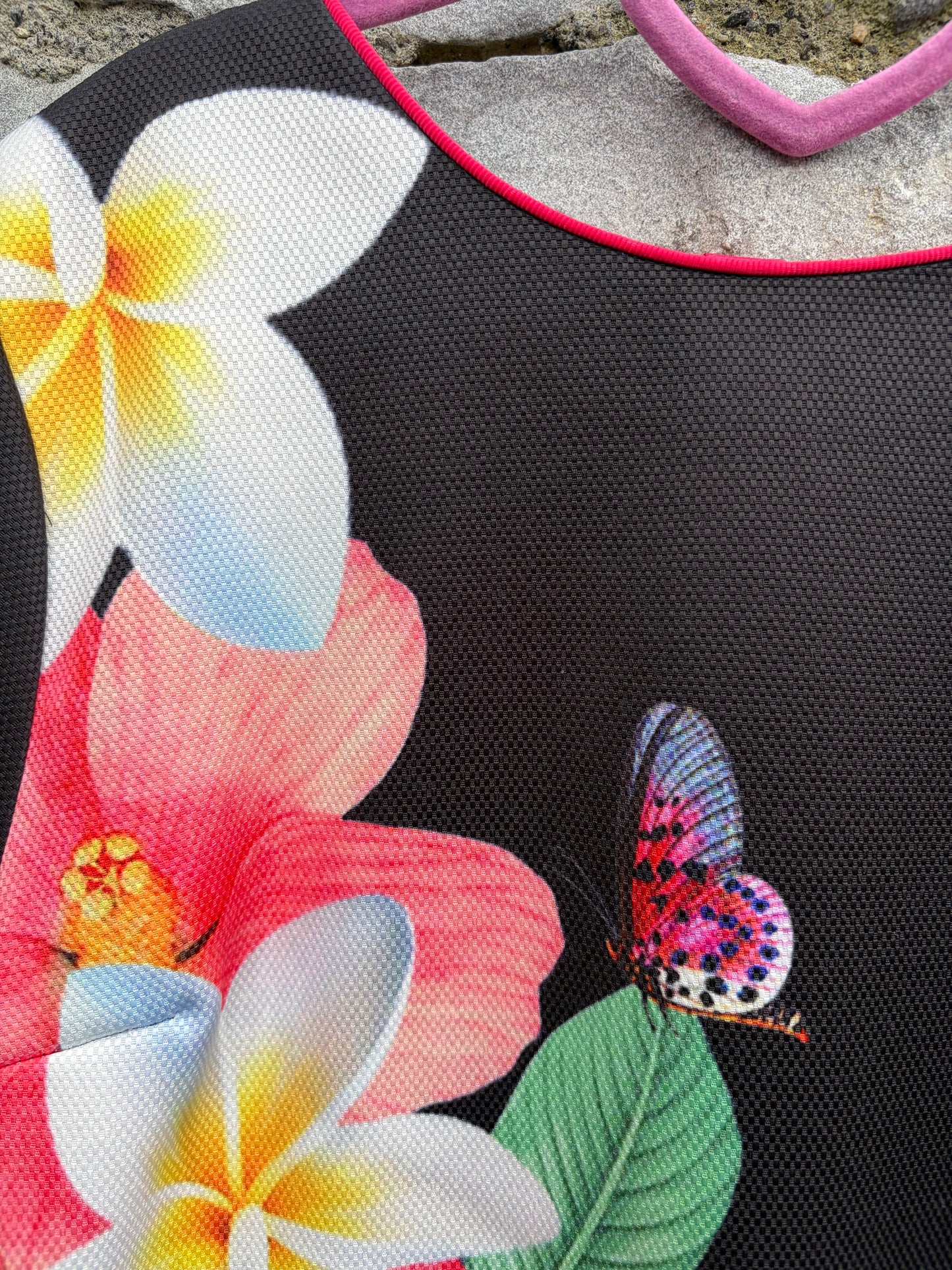 Flowers&bird black dress  12-13y (152-158cm)