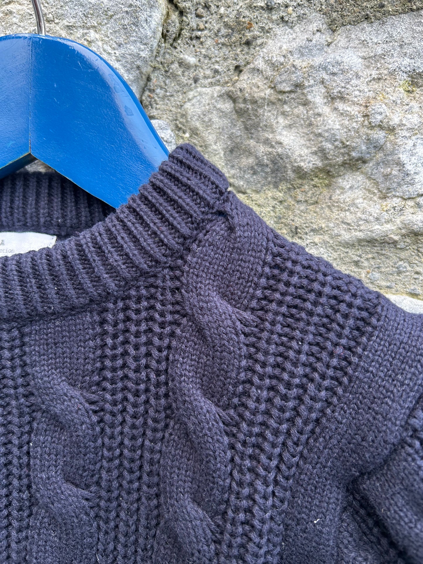 Navy cable jumper  5-6y (110-116cm)