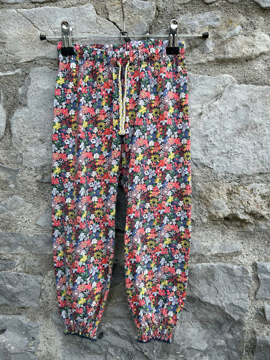 Colourful floral baggy pants  2-3y (92-98cm)