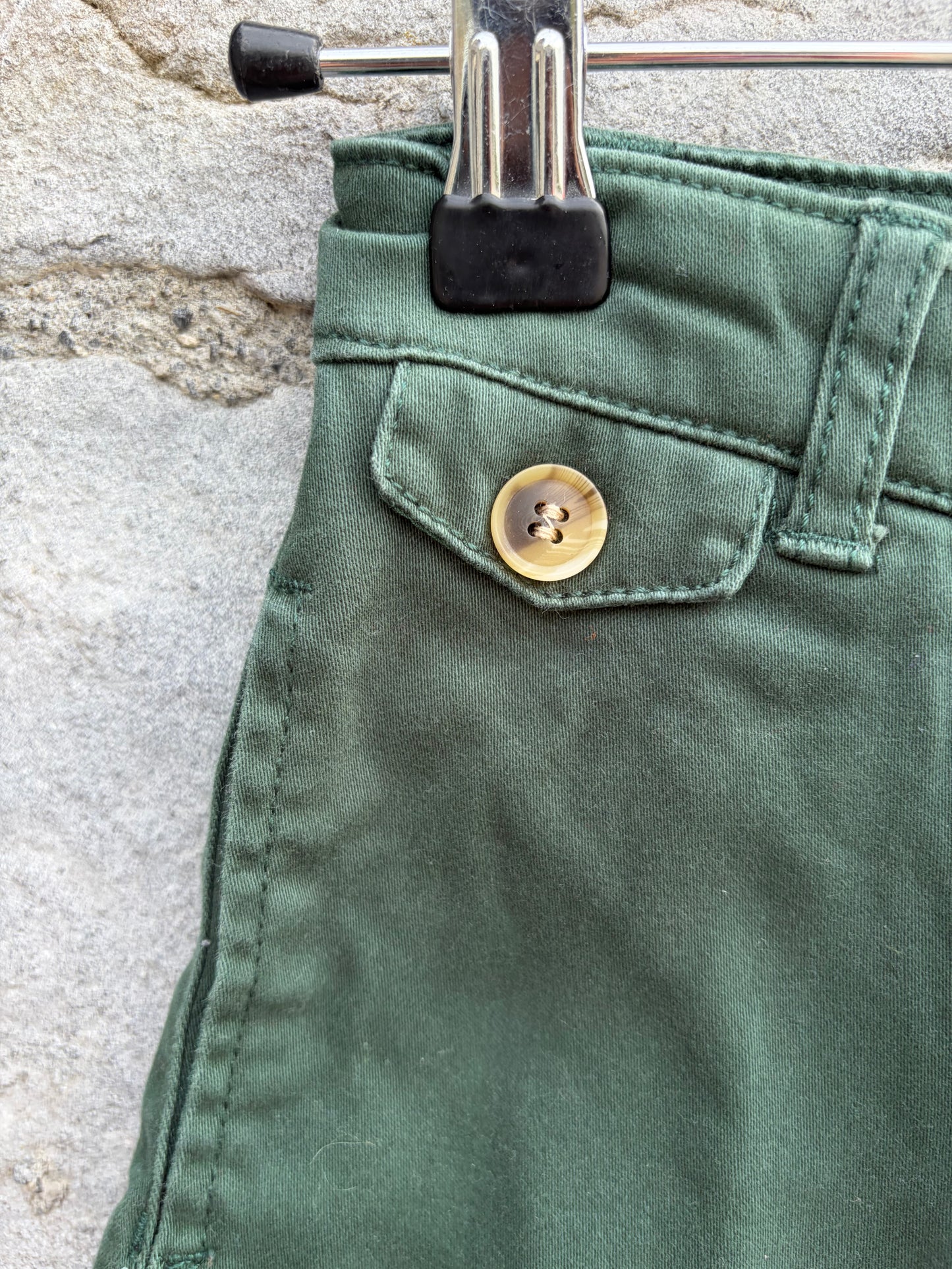 Forest green chinos  5y (110cm)