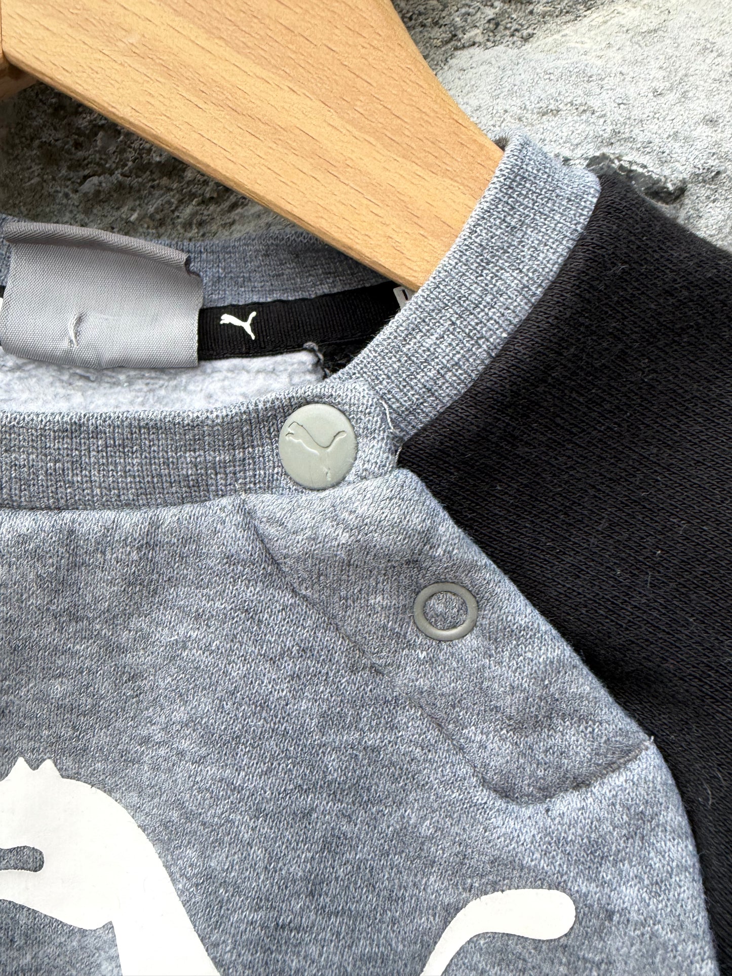 Grey raglan sweatshirt  9-12m (74-80cm)