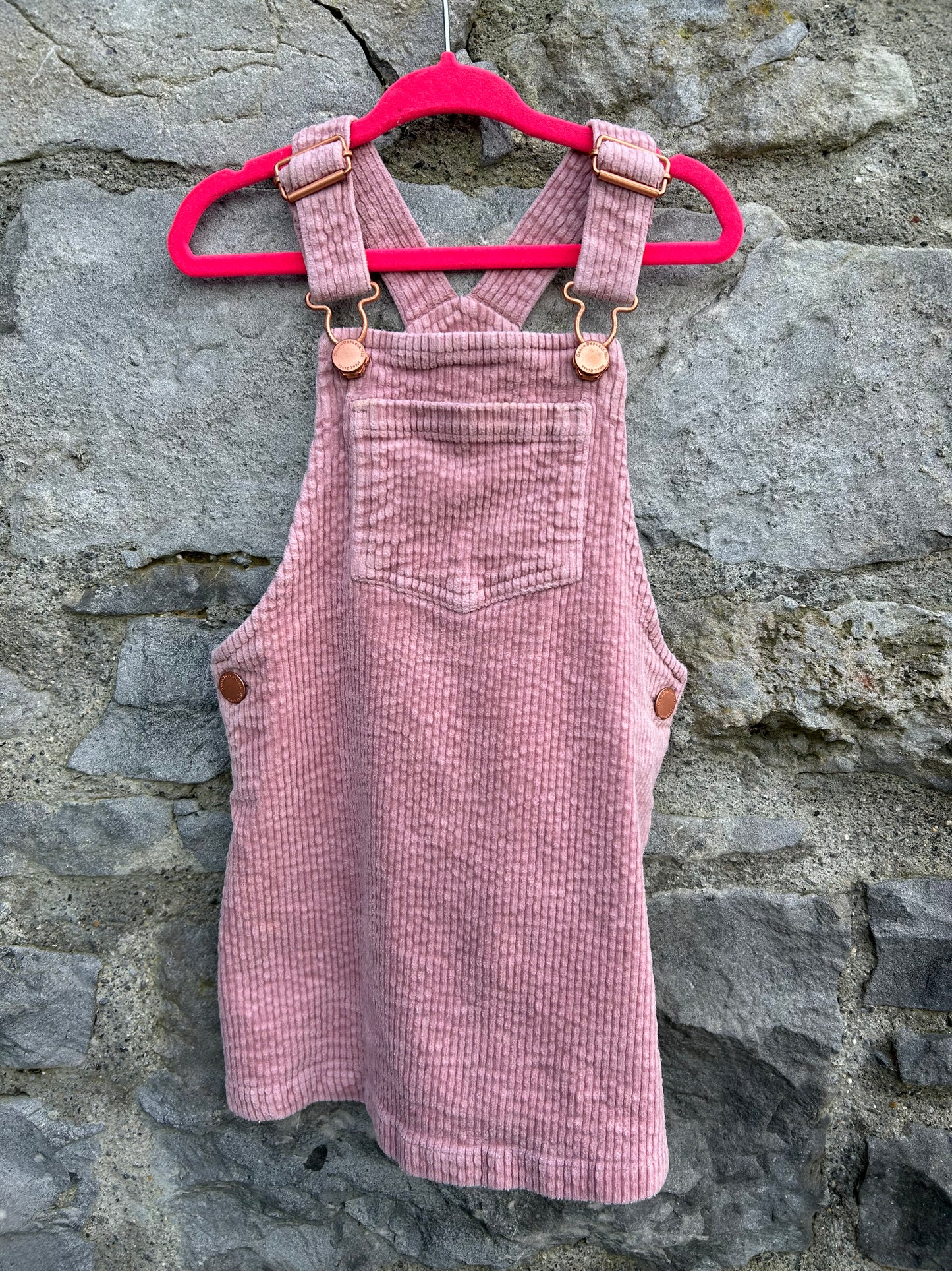 Pink cord pinafore 2-3y (92-98cm)