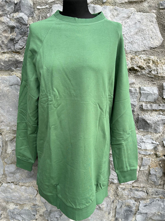 Green long sweatshirt uk 10-12